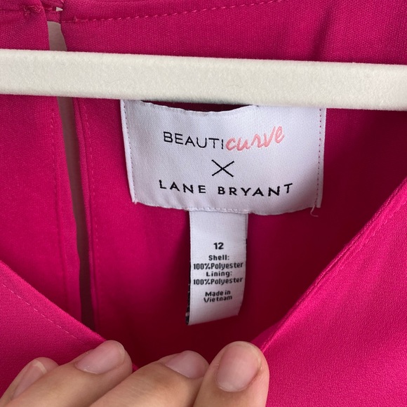 Lane Bryant womens size 12 Pink Jumper Romper - Picture 2 of 3